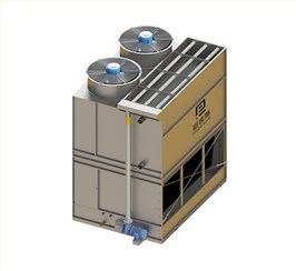 单进风复合流闭式冷却塔